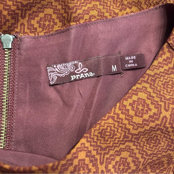 prAna Women's Cece Dress in Pomegranate, Size Medium - Picture 9 of 10